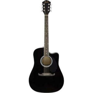 Fender FA-125CE Dreadnought Electro-Acustică – Walnut Fingerboard, Black