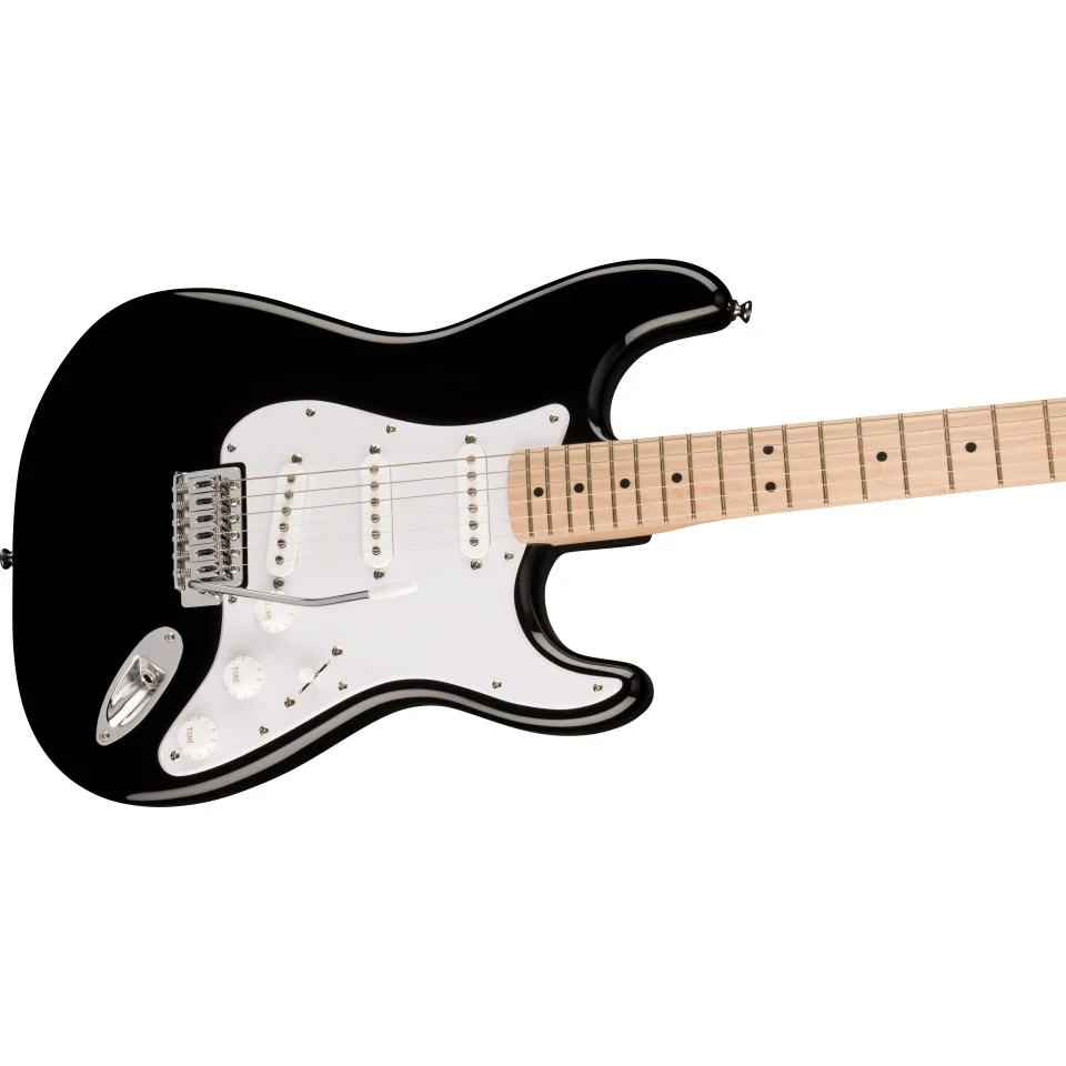 Squier Sonic Stratocaster, Maple Fingerboard, White Pickguard (Black) - imagine 3