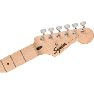 Squier Sonic Stratocaster, Maple Fingerboard, White Pickguard (Black)