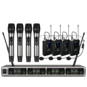 RBR BM-7078 HB Sistem Wireless UHF 4 Microfoane + 4 Headset