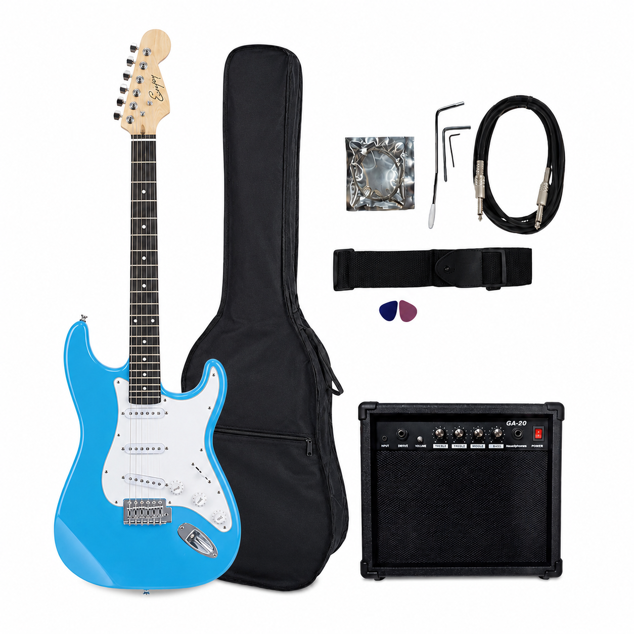 Set chitara electrica Enjoy ST-200 BL